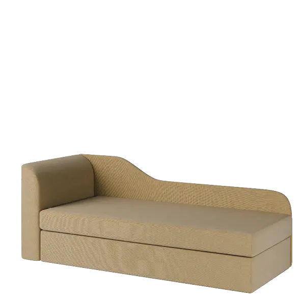 MICHELLE rošt, válenda celočalouněná, provedení pravé, látka B 02 béžový melír